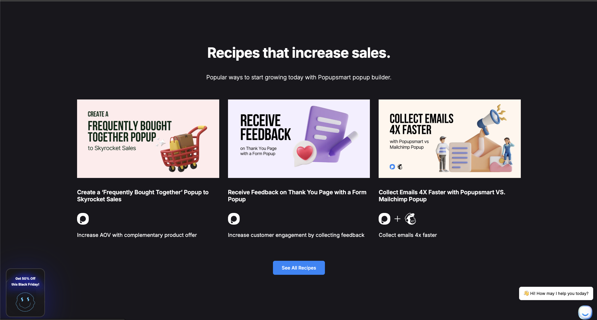 Popupsmart Landing & Kimlik Doğrulama