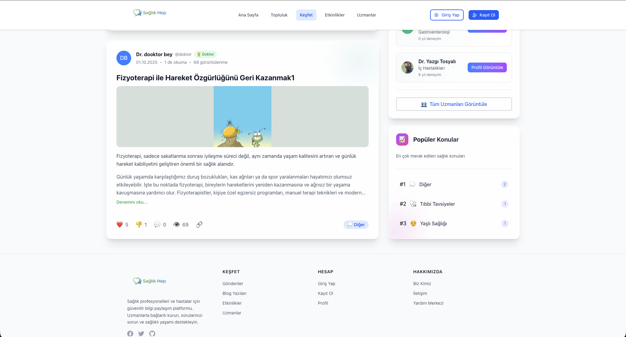 Sağlık Forumu Platformu