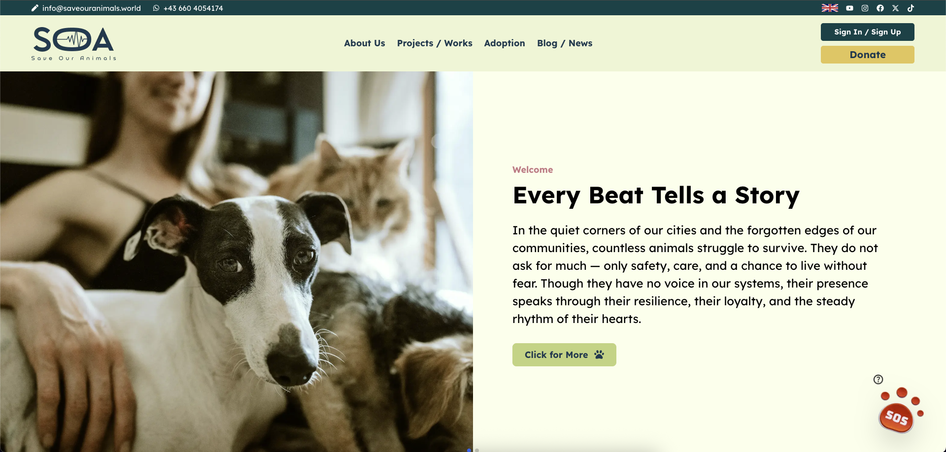 SOA - Save Our Animals Platformu